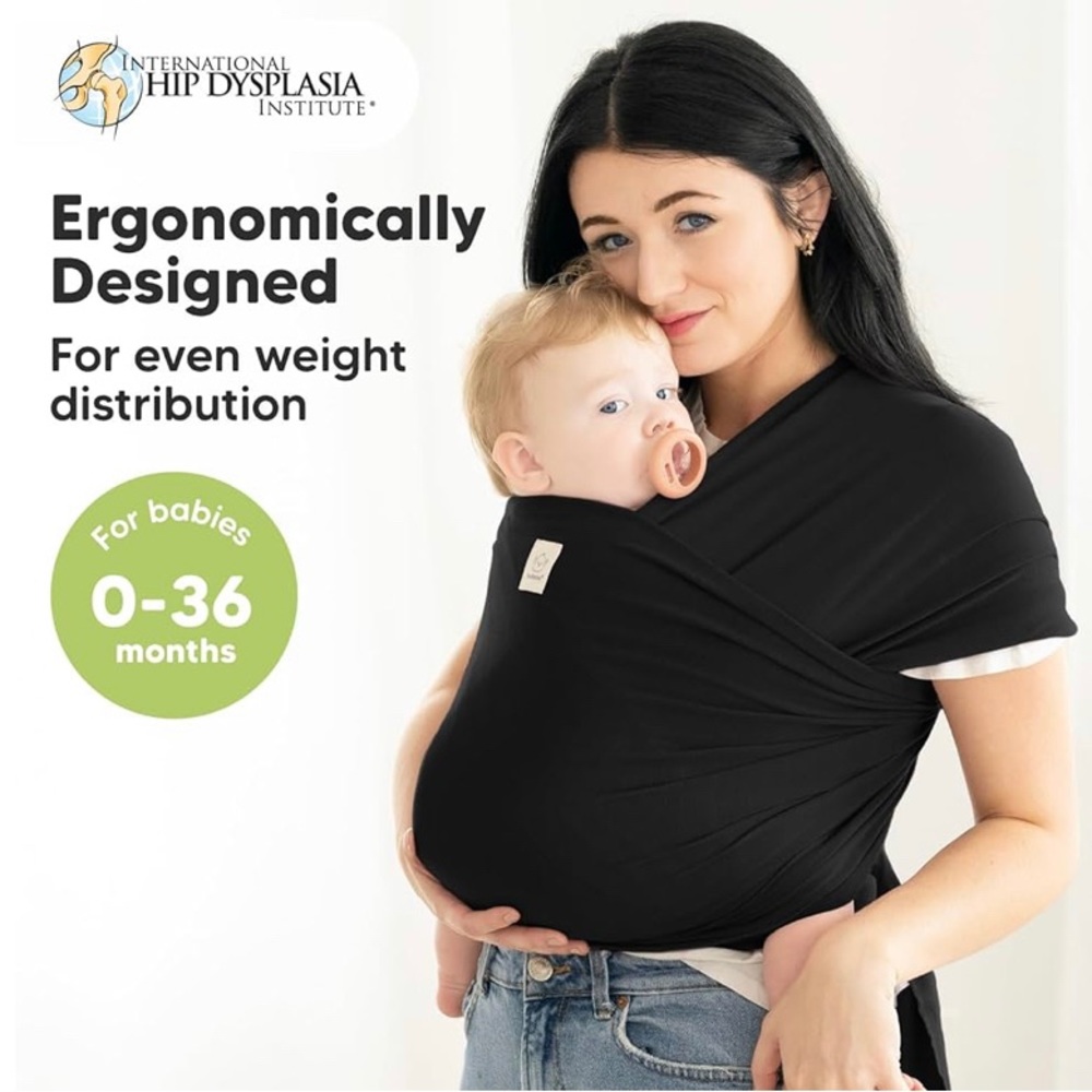 KeaBabies Infant Wrap Black